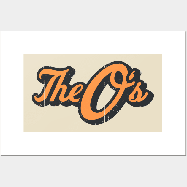 The O's Vintage Faded Wall Art by Throwzack